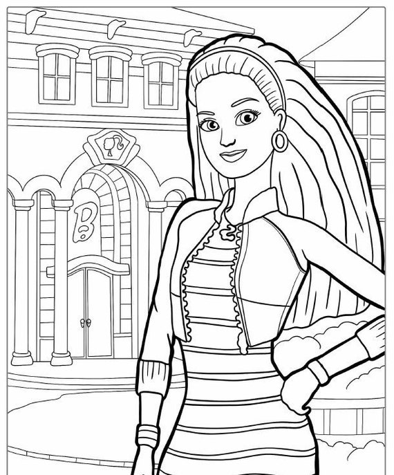 120+ Barbie Coloring Pages for Girls 113