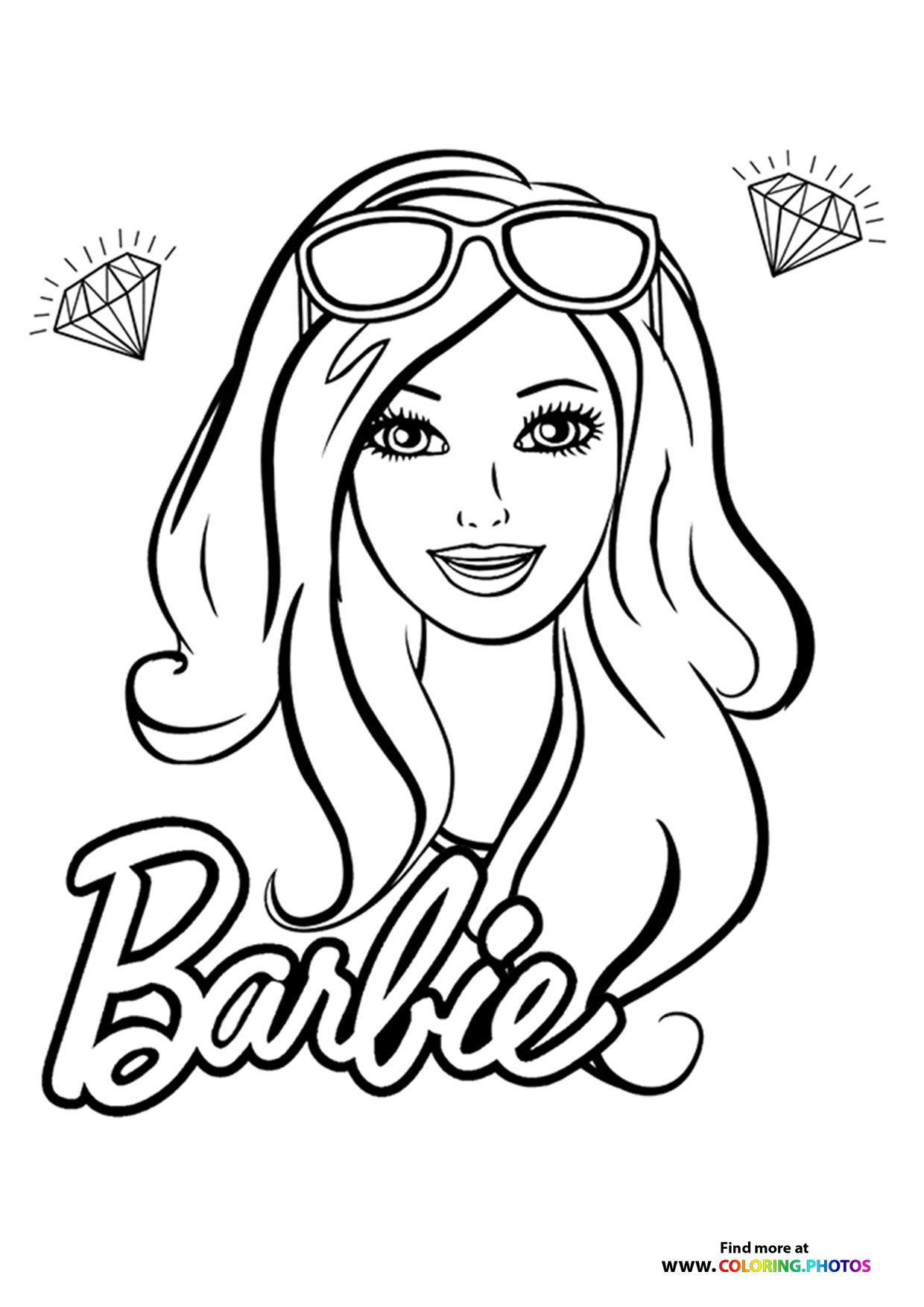 120+ Barbie Coloring Pages for Girls 12