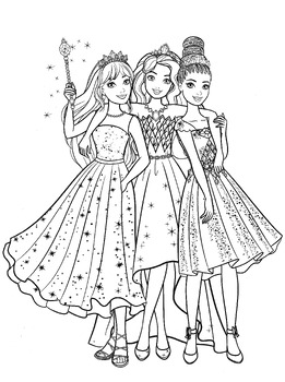 120+ Barbie Coloring Pages for Girls 129