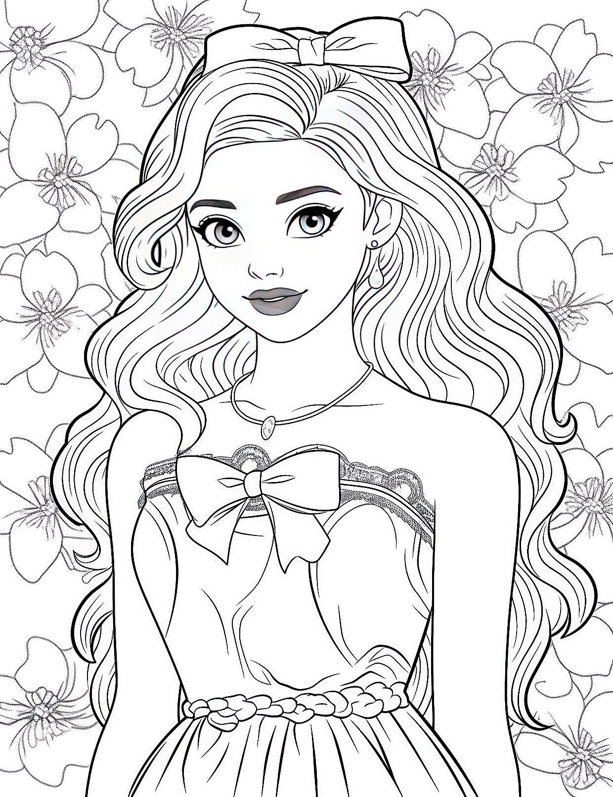 120+ Barbie Coloring Pages for Girls 13