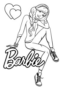 120+ Barbie Coloring Pages for Girls 135