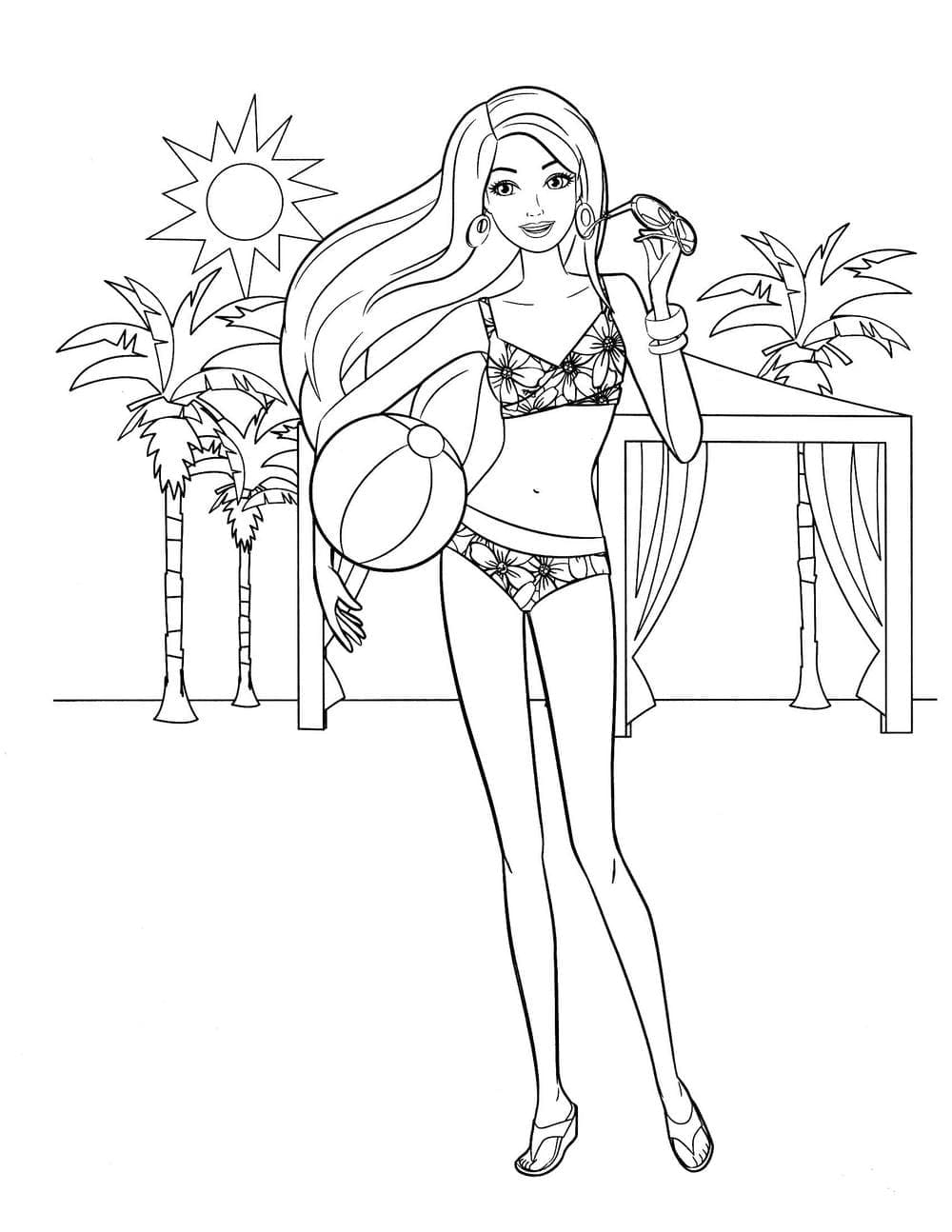 120+ Barbie Coloring Pages for Girls 16