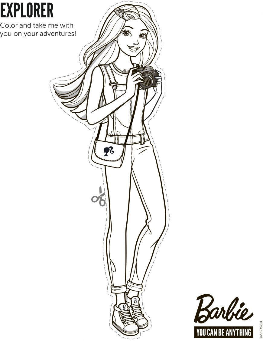 120+ Barbie Coloring Pages for Girls 17