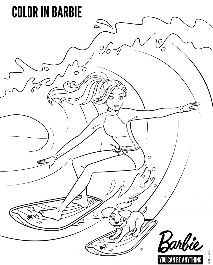 120+ Barbie Coloring Pages for Girls 18