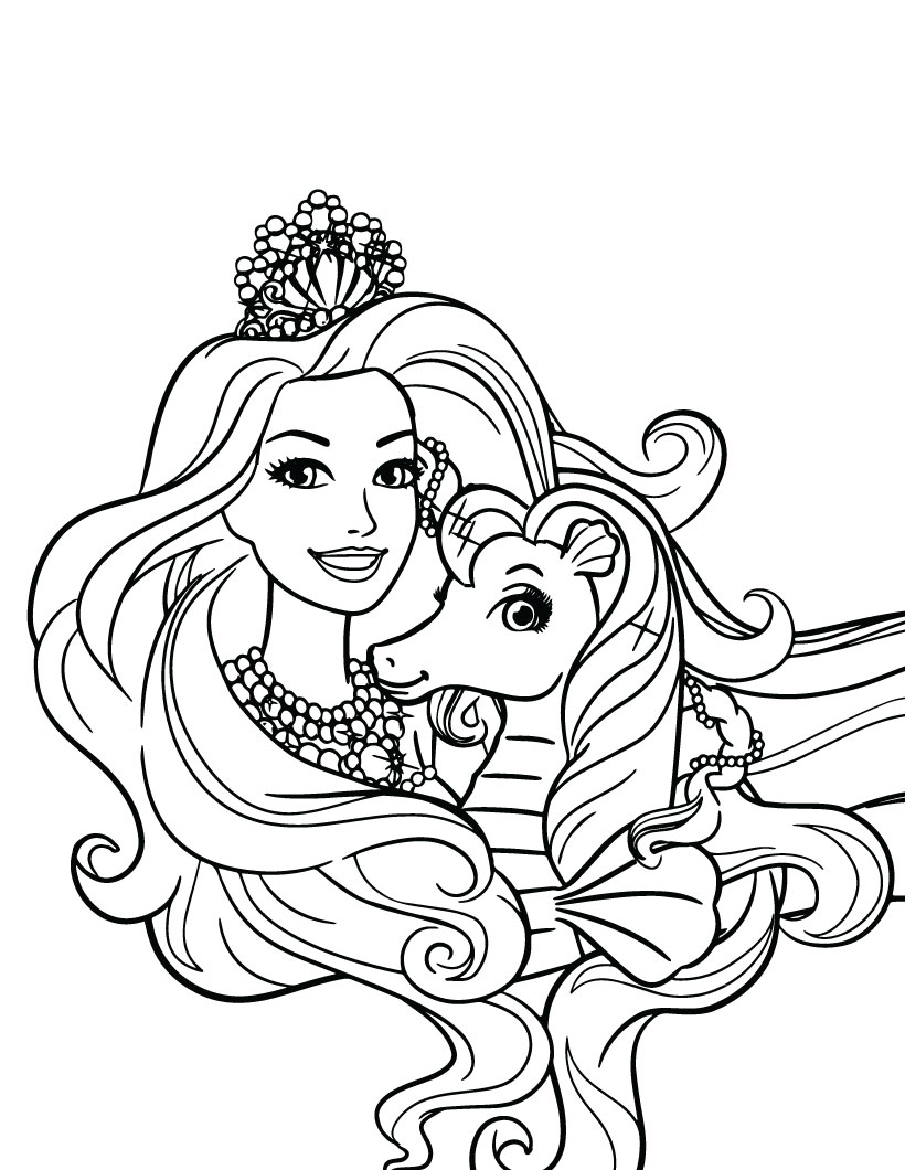 120+ Barbie Coloring Pages for Girls 19