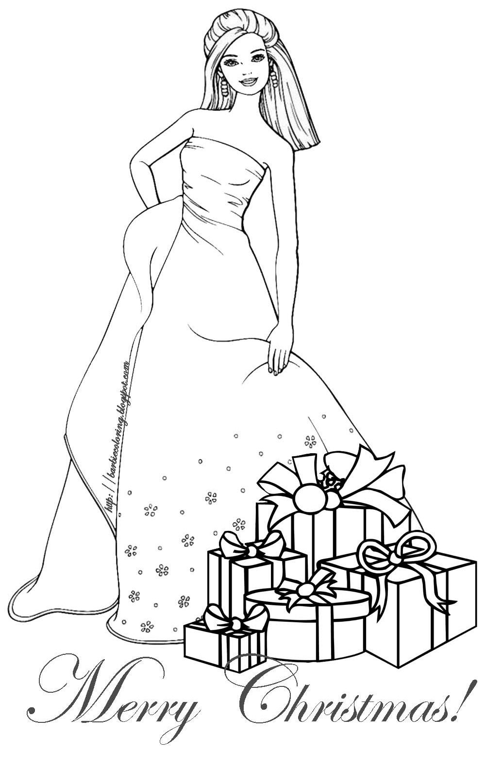 120+ Barbie Coloring Pages for Girls 21