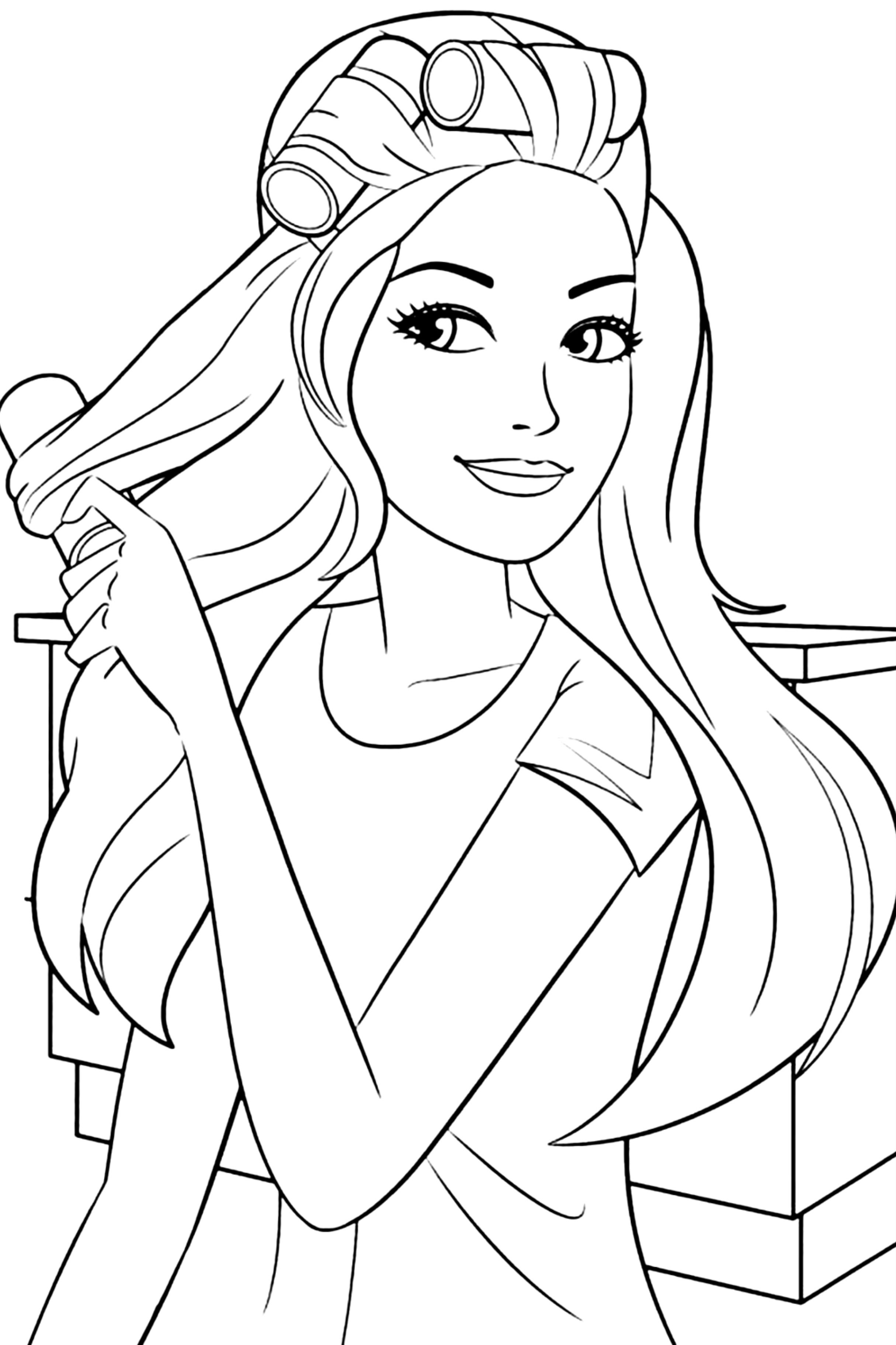 120+ Barbie Coloring Pages for Girls 25