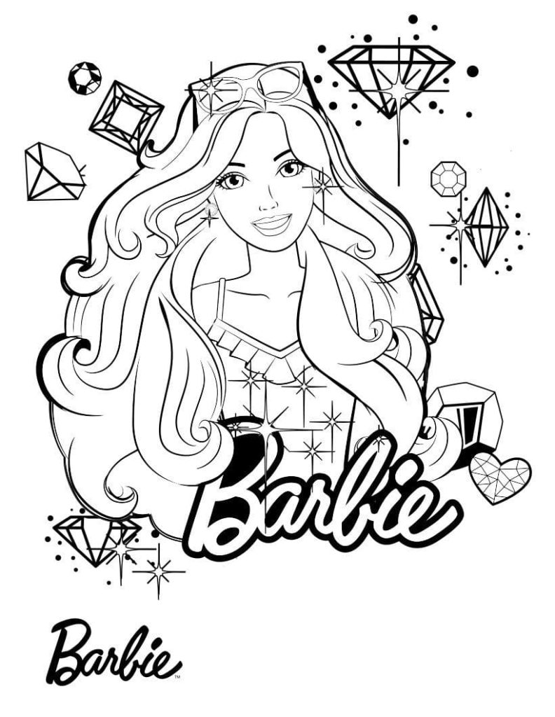 120+ Barbie Coloring Pages for Girls 26