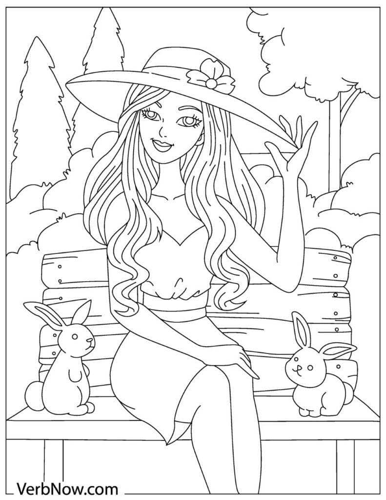 120+ Barbie Coloring Pages for Girls 27