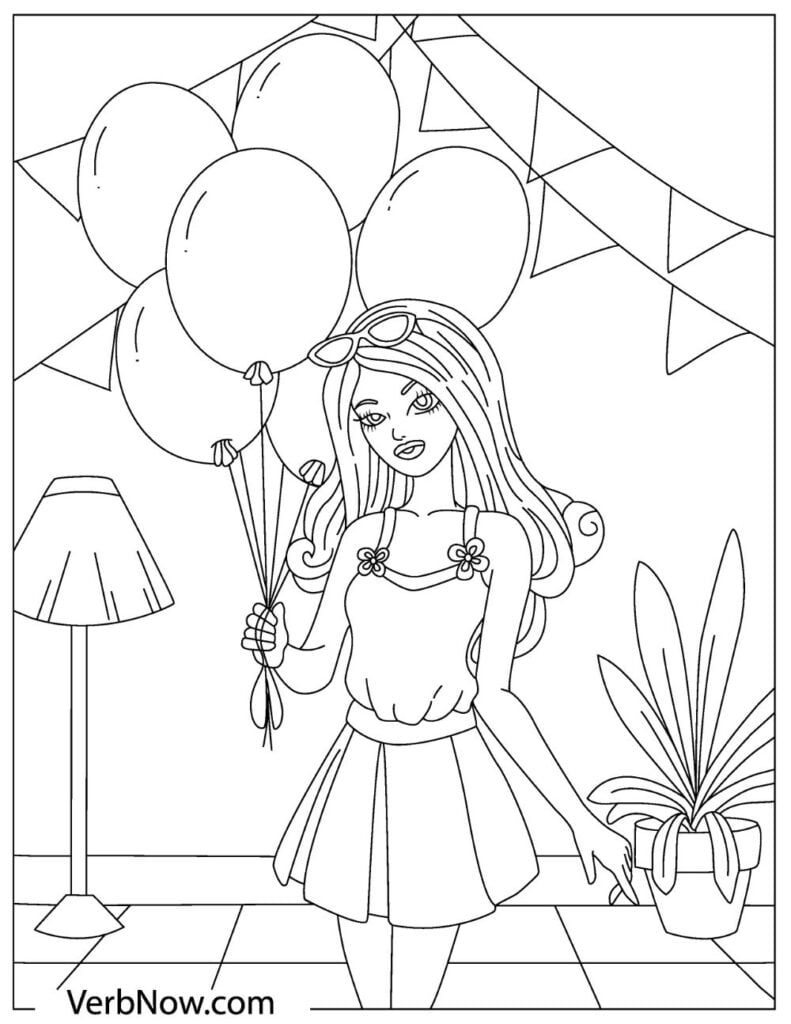 120+ Barbie Coloring Pages for Girls 29