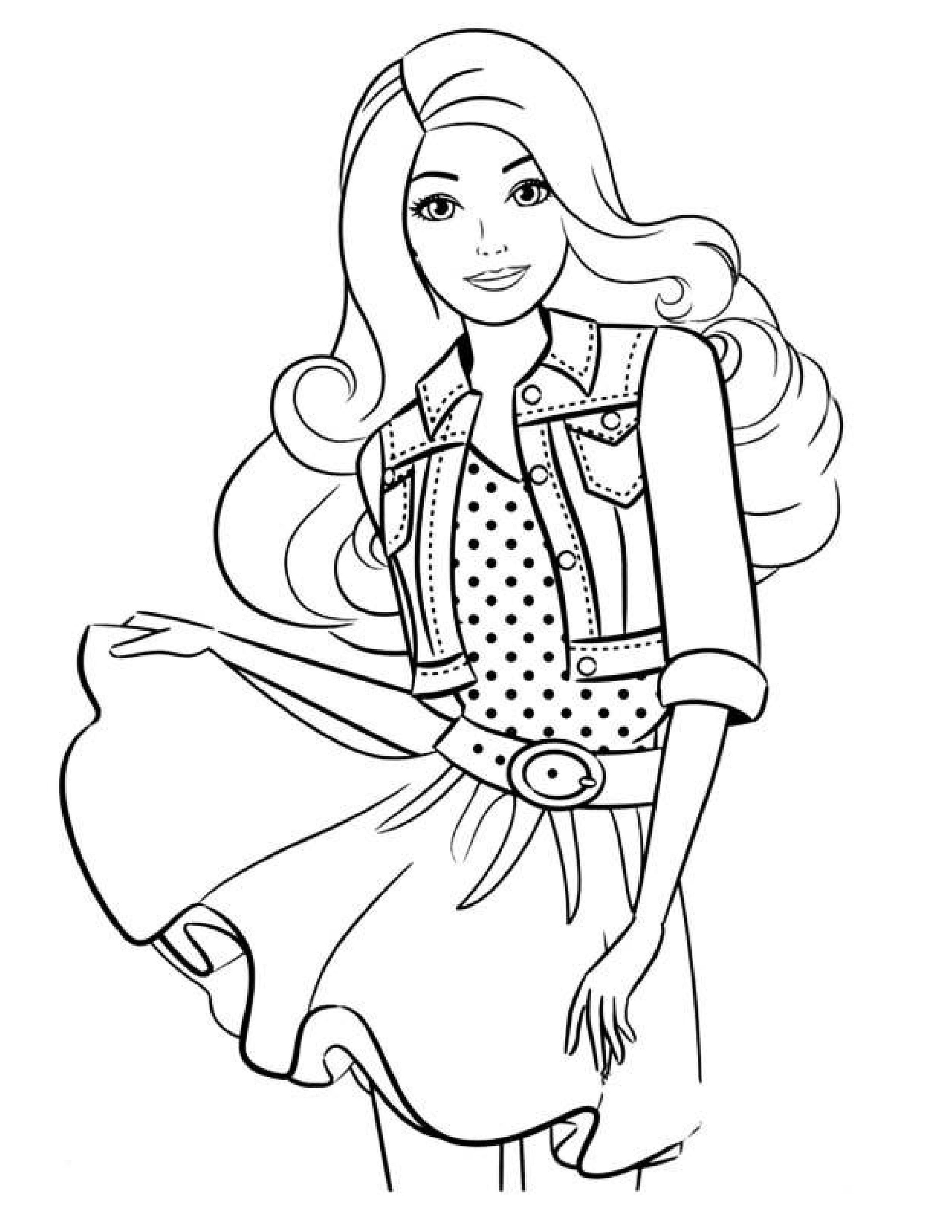 120+ Barbie Coloring Pages for Girls 3