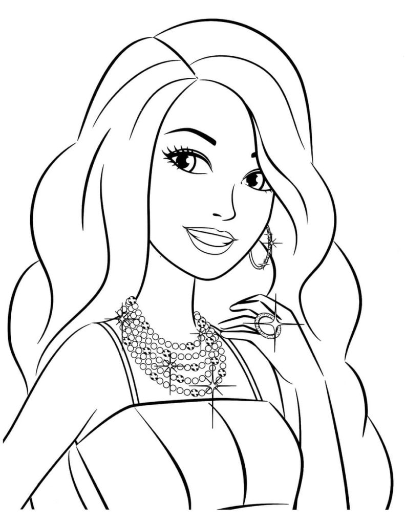 120+ Barbie Coloring Pages for Girls 31