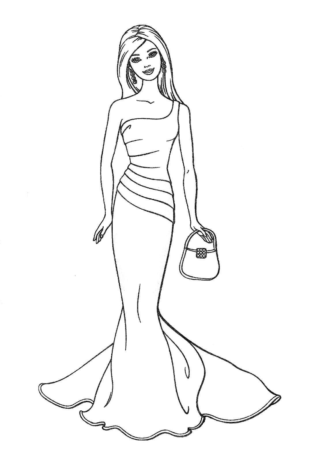 120+ Barbie Coloring Pages for Girls 35