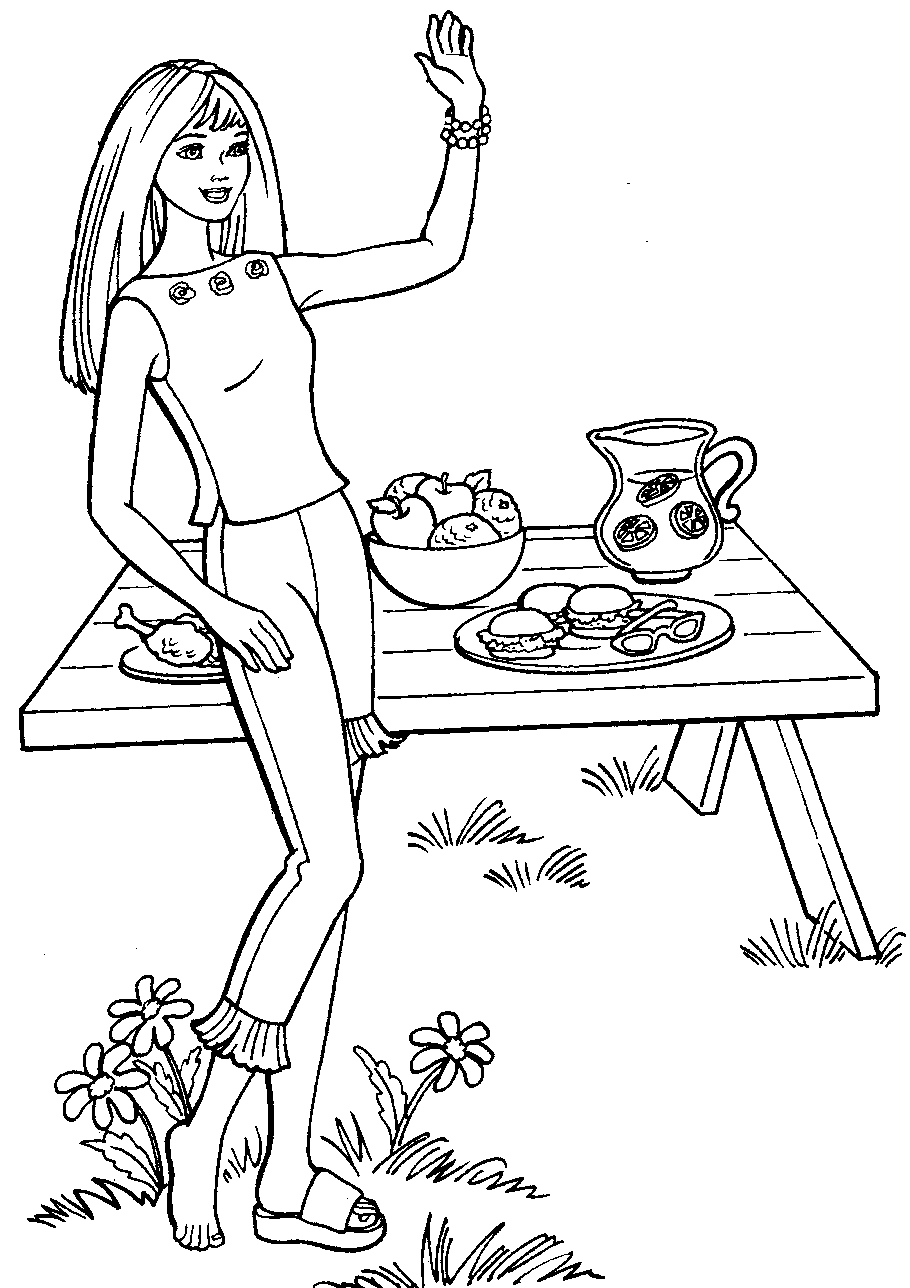 120+ Barbie Coloring Pages for Girls 38