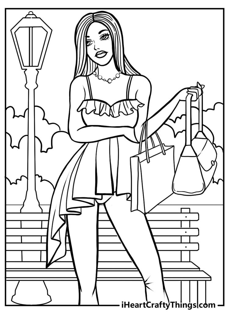 120+ Barbie Coloring Pages for Girls 46