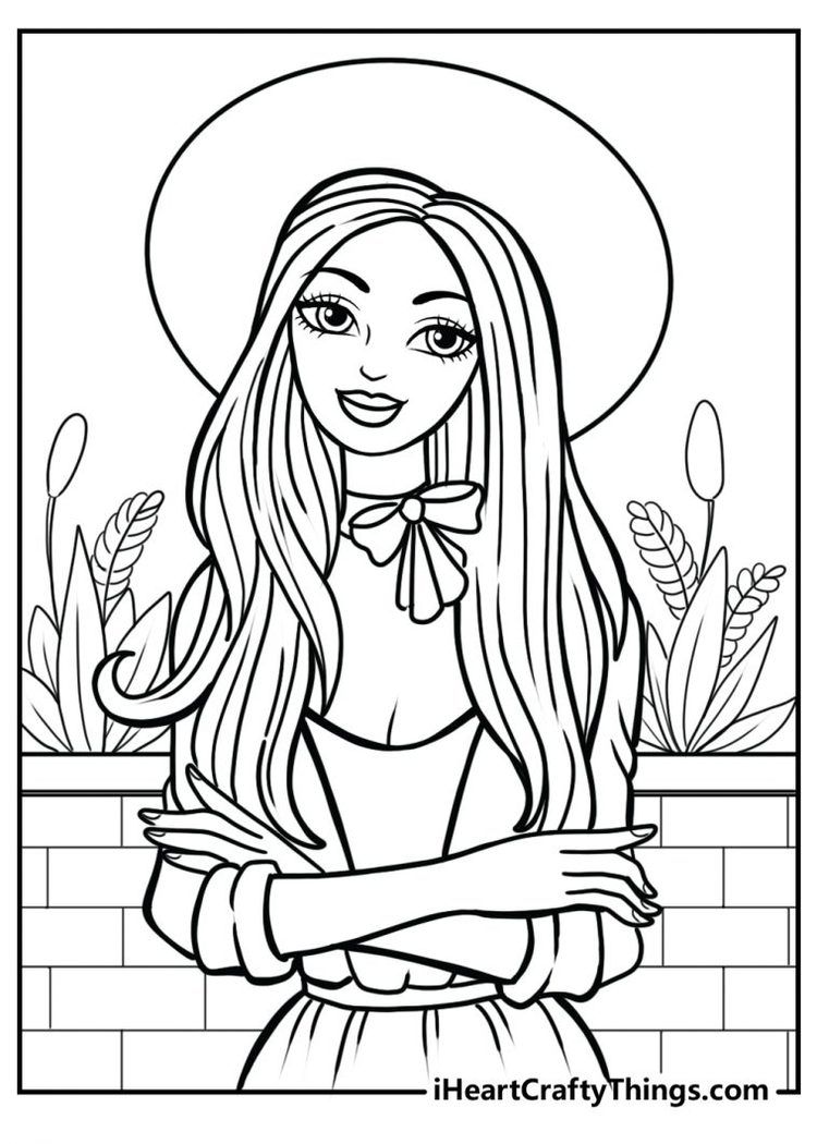 120+ Barbie Coloring Pages for Girls 47