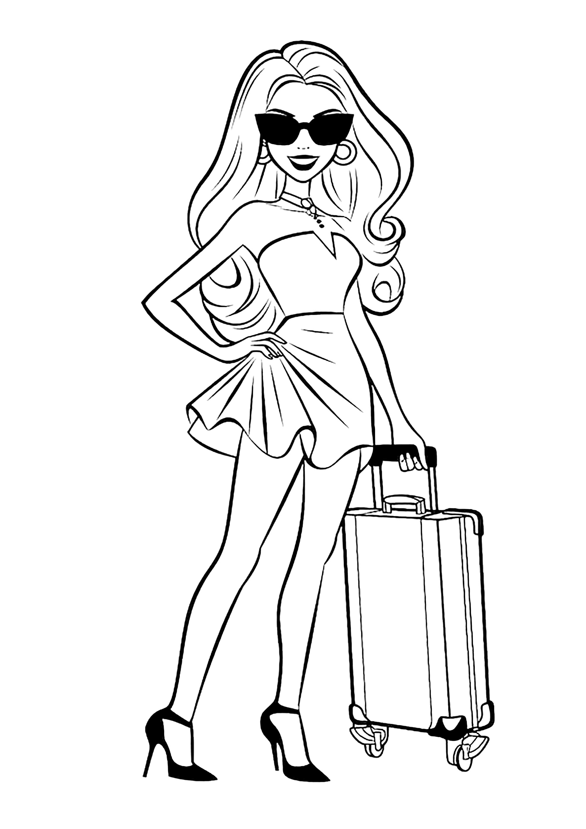 120+ Barbie Coloring Pages for Girls 5