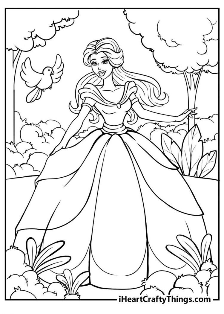 120+ Barbie Coloring Pages for Girls 51