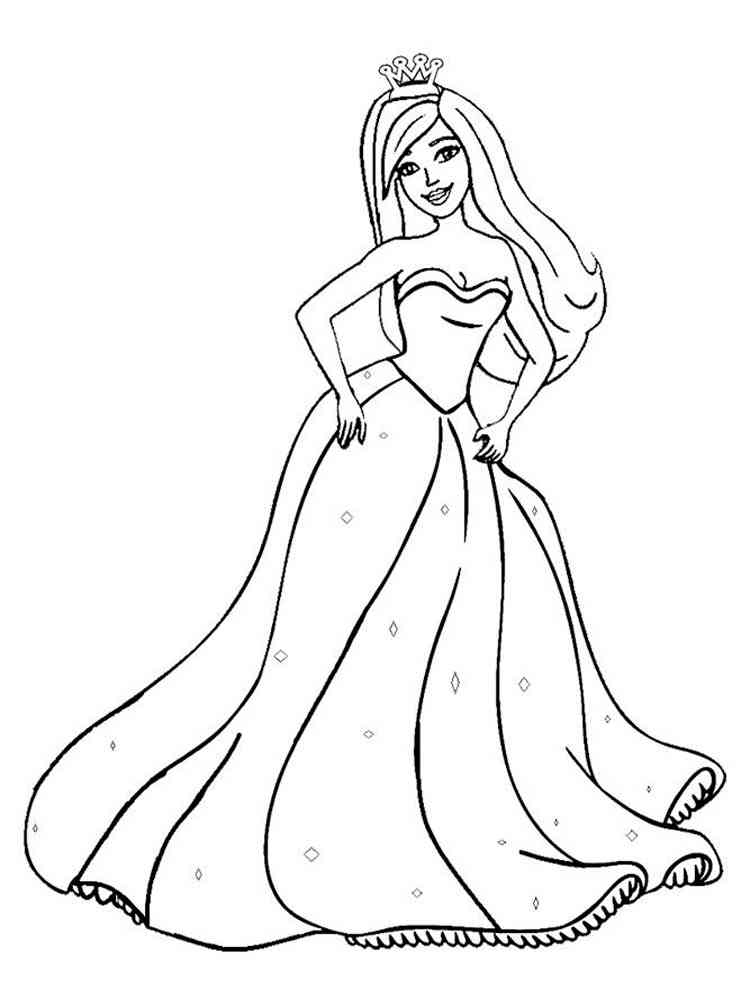 120+ Barbie Coloring Pages for Girls 55