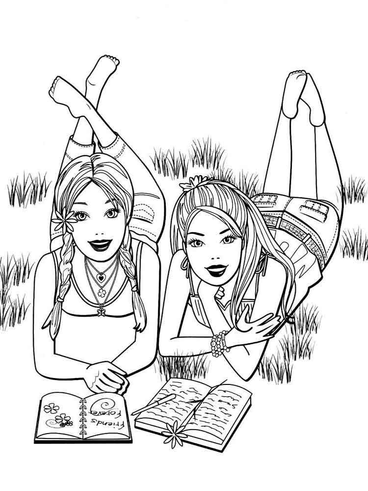 120+ Barbie Coloring Pages for Girls 58