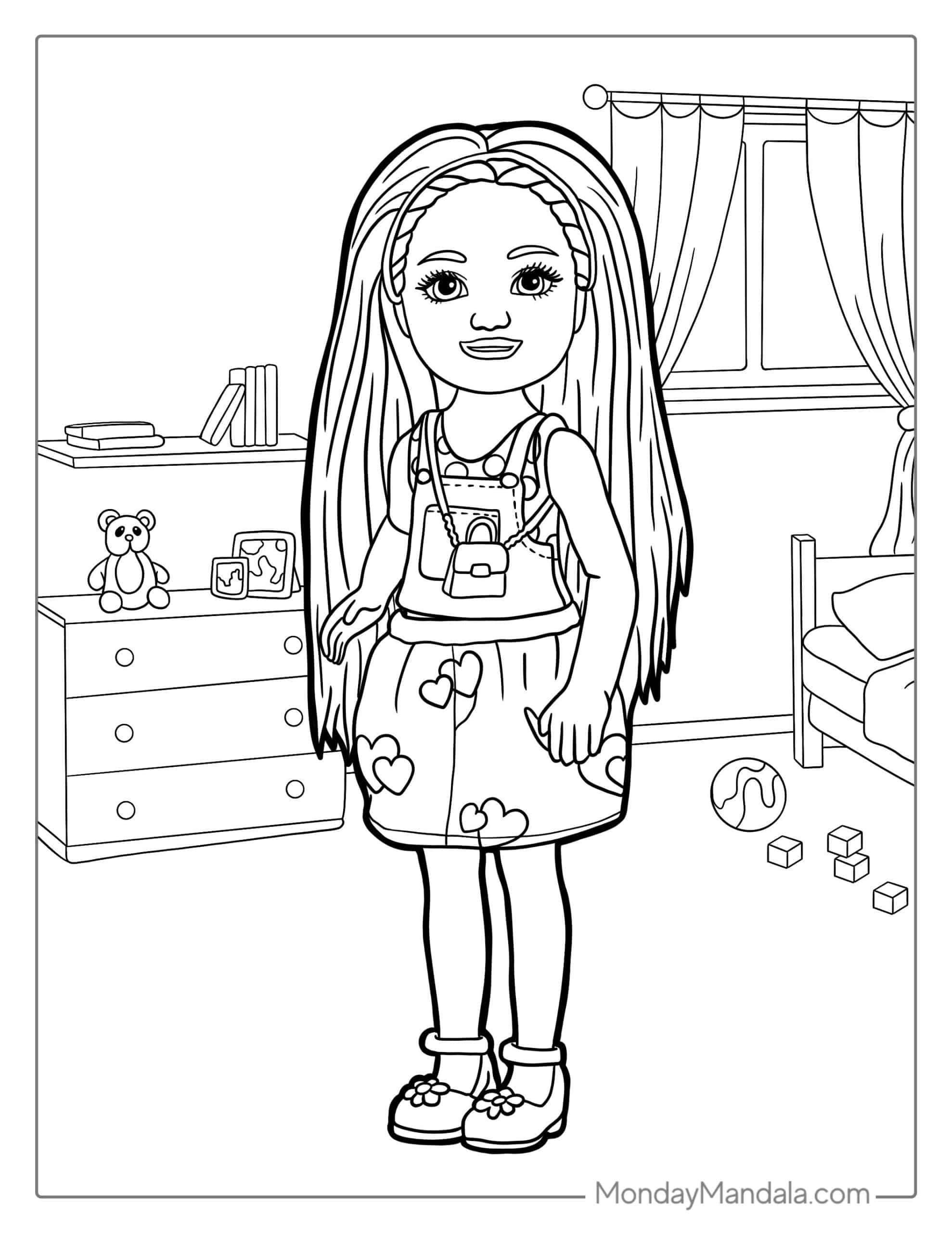 120+ Barbie Coloring Pages for Girls 66