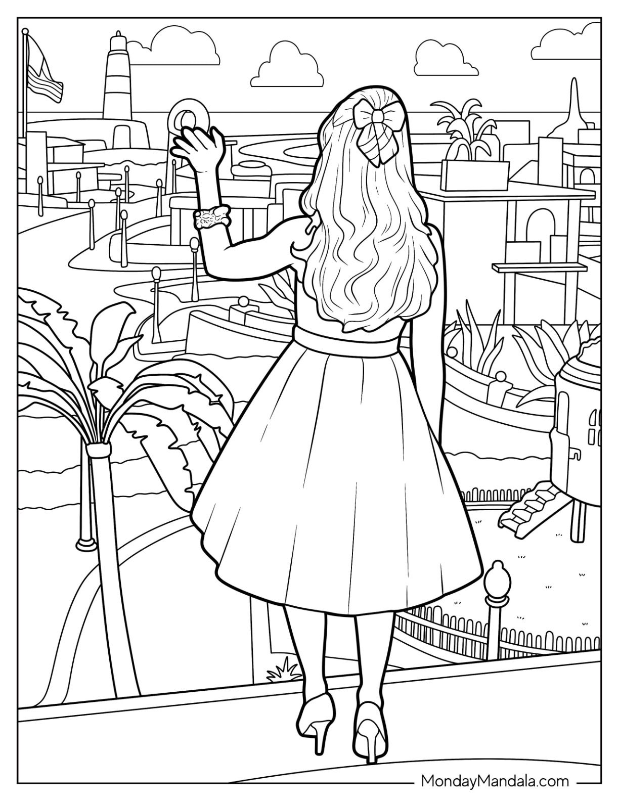 120+ Barbie Coloring Pages for Girls 67