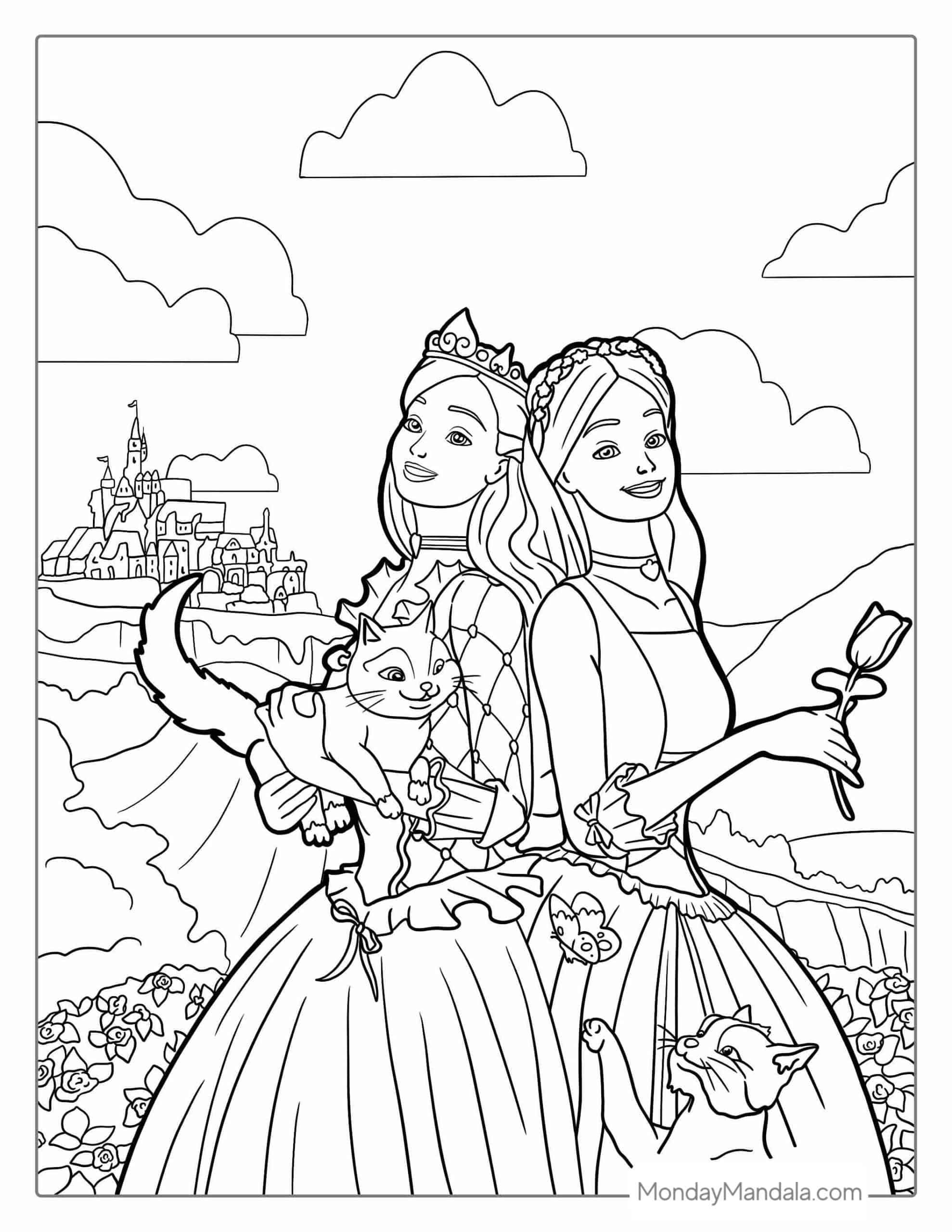 120+ Barbie Coloring Pages for Girls 68