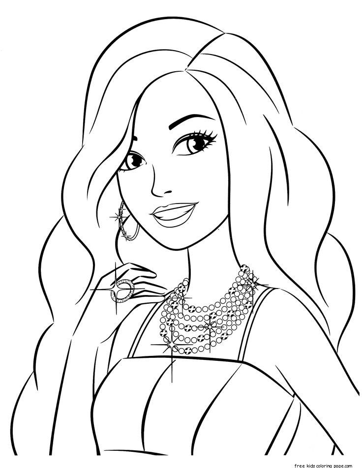 120+ Barbie Coloring Pages for Girls 72