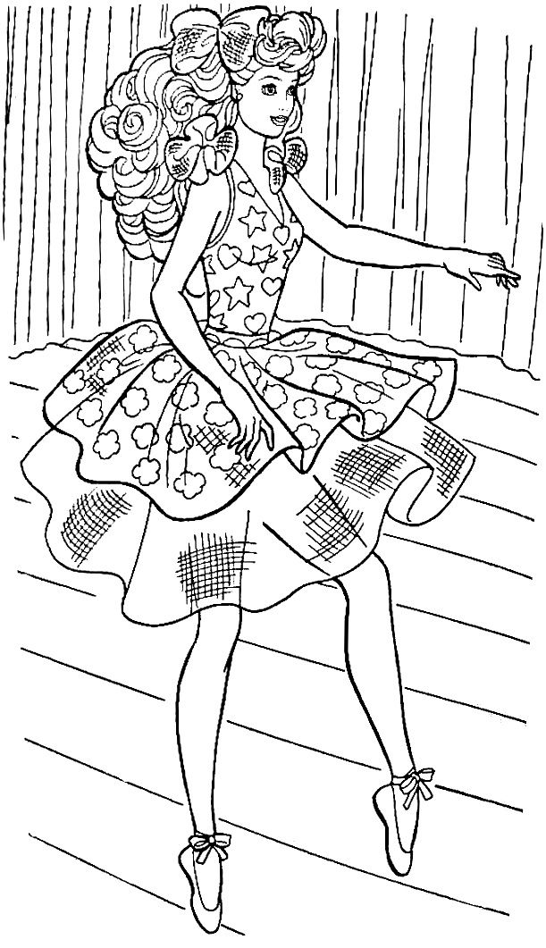 120+ Barbie Coloring Pages for Girls 75