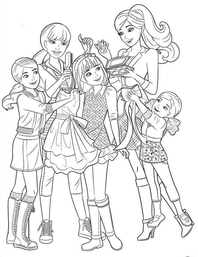 120+ Barbie Coloring Pages for Girls 89