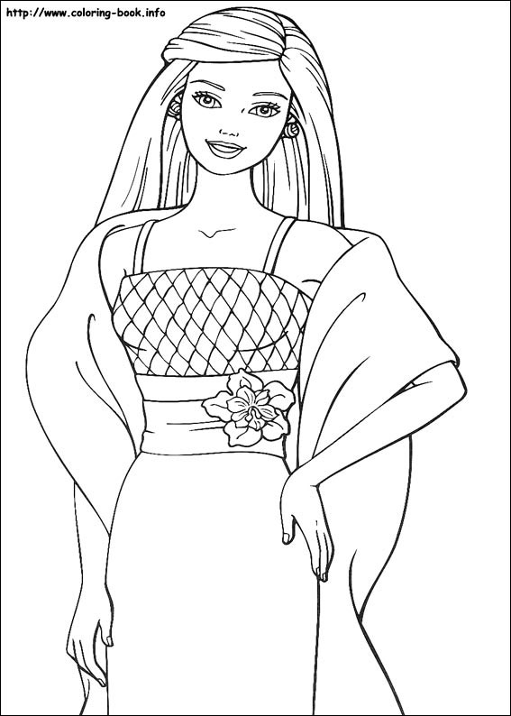 120+ Barbie Coloring Pages for Girls 99