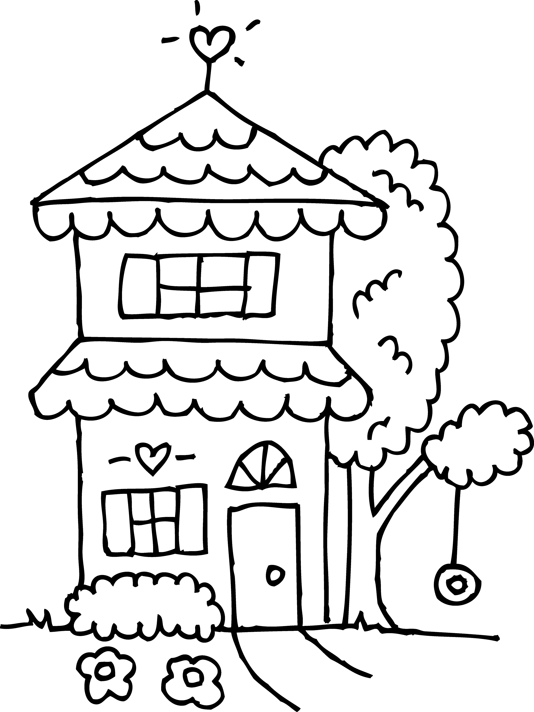 120+ House Coloring Pages for Home Lovers 1