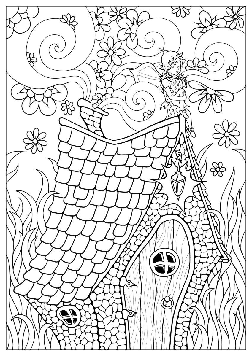 120+ House Coloring Pages for Home Lovers 106