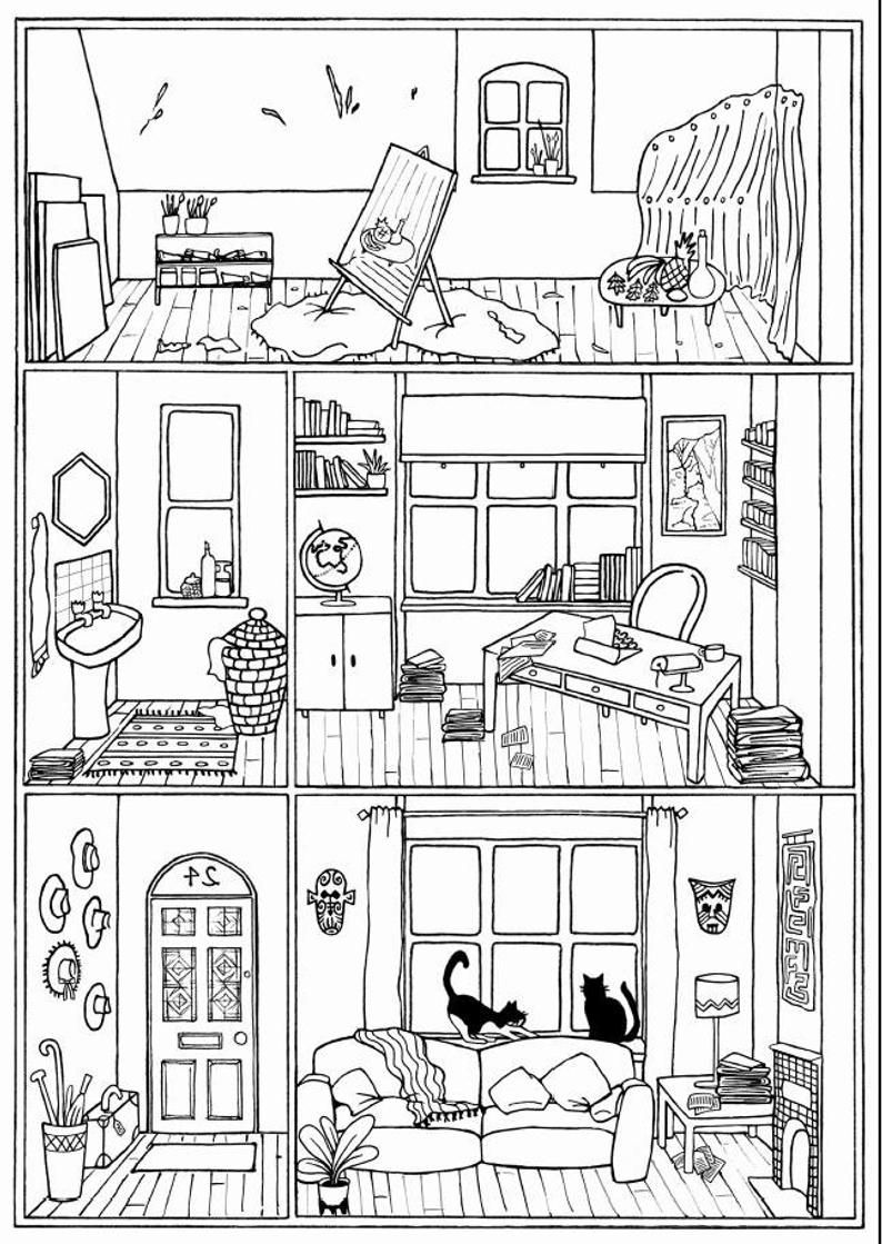 120+ House Coloring Pages for Home Lovers 107