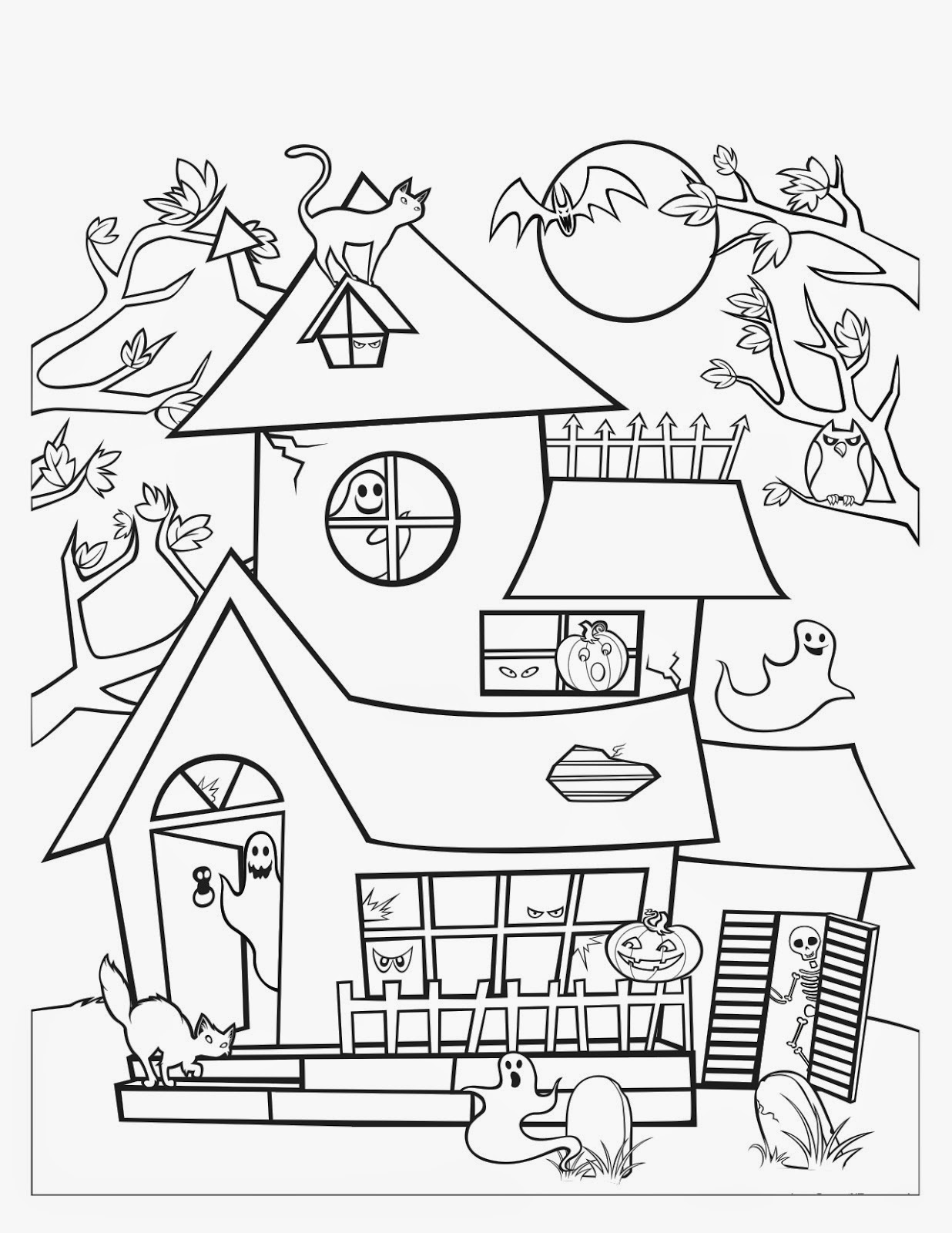 120+ House Coloring Pages for Home Lovers 12