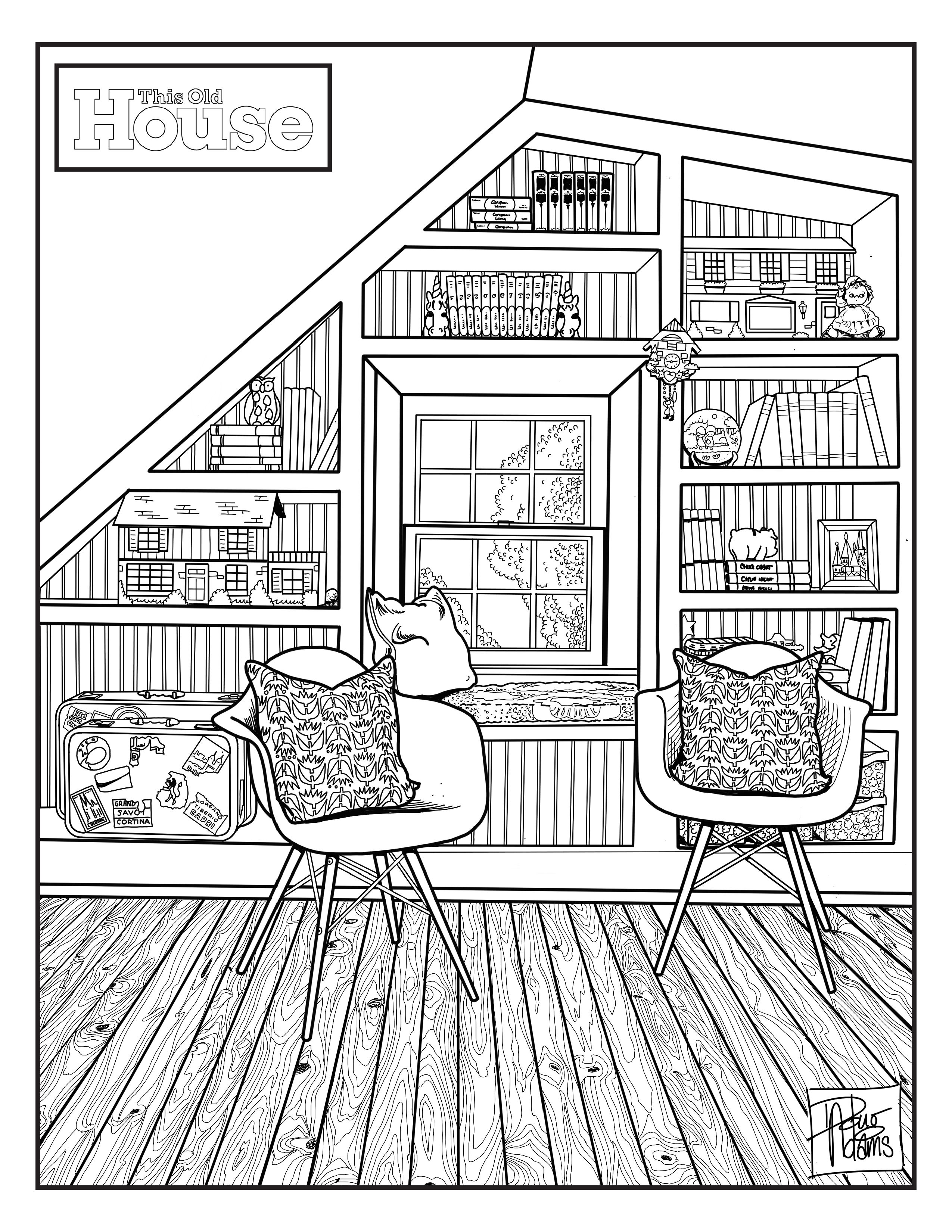 120+ House Coloring Pages for Home Lovers 122