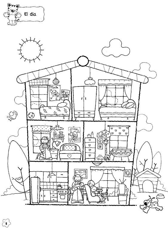 120+ House Coloring Pages for Home Lovers 123