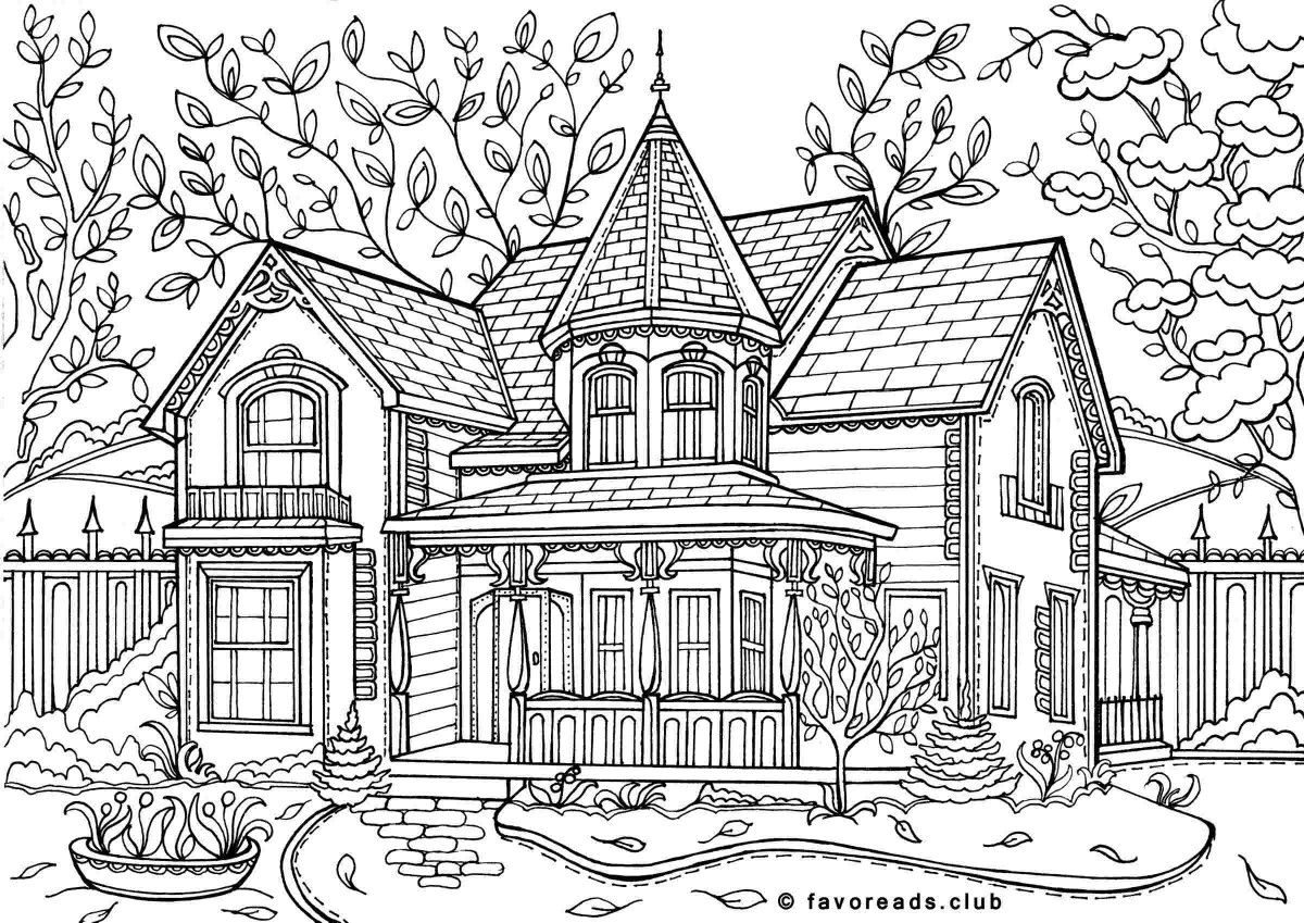 120+ House Coloring Pages for Home Lovers 125