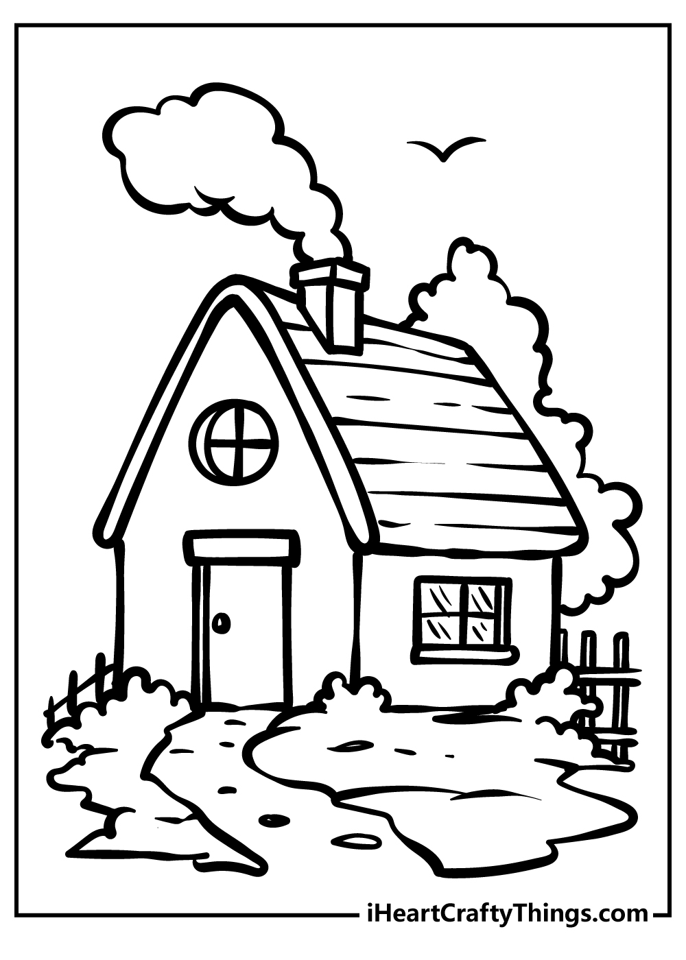 120+ House Coloring Pages for Home Lovers 128