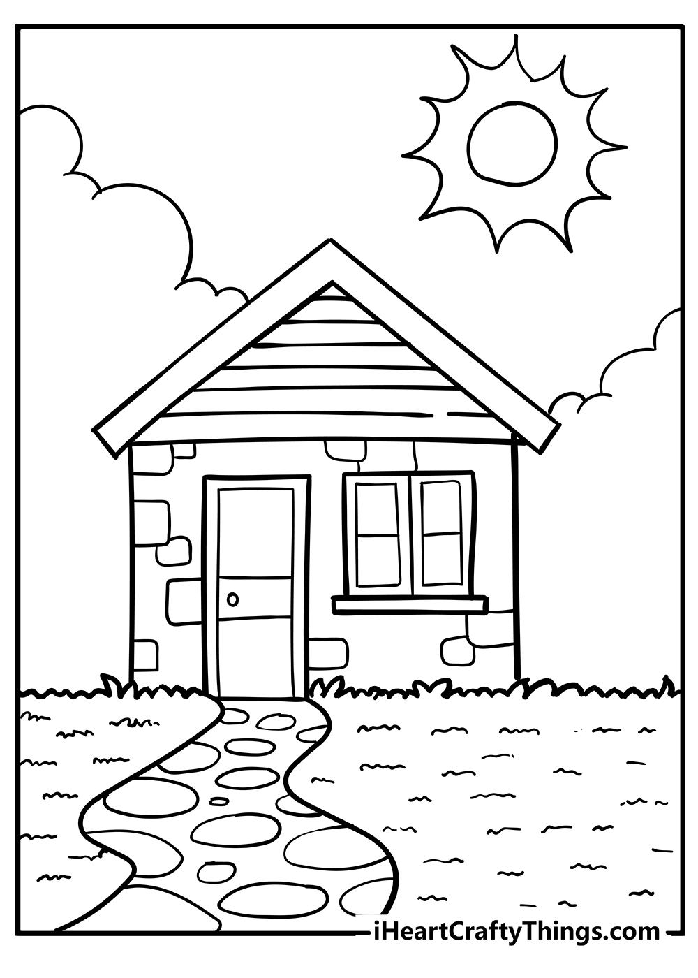 120+ House Coloring Pages for Home Lovers 129