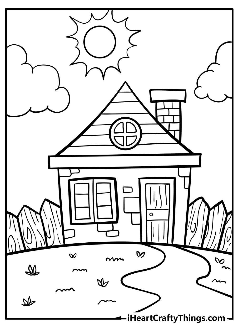 120+ House Coloring Pages for Home Lovers 146