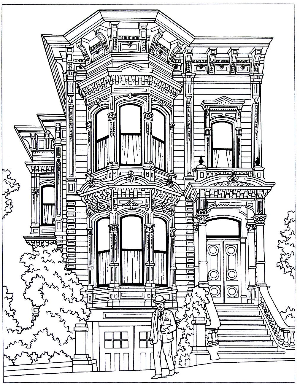 120+ House Coloring Pages for Home Lovers 148