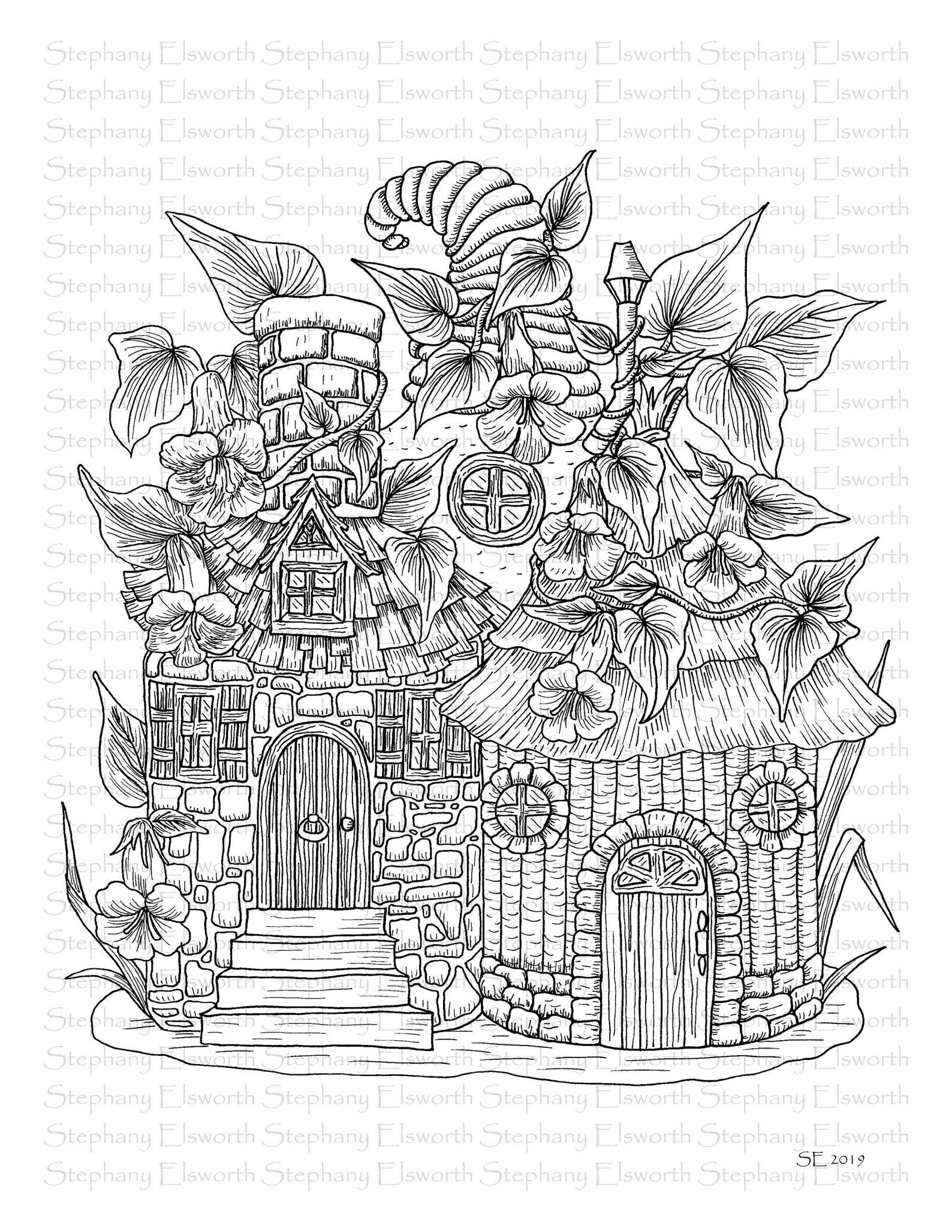 120+ House Coloring Pages for Home Lovers 163