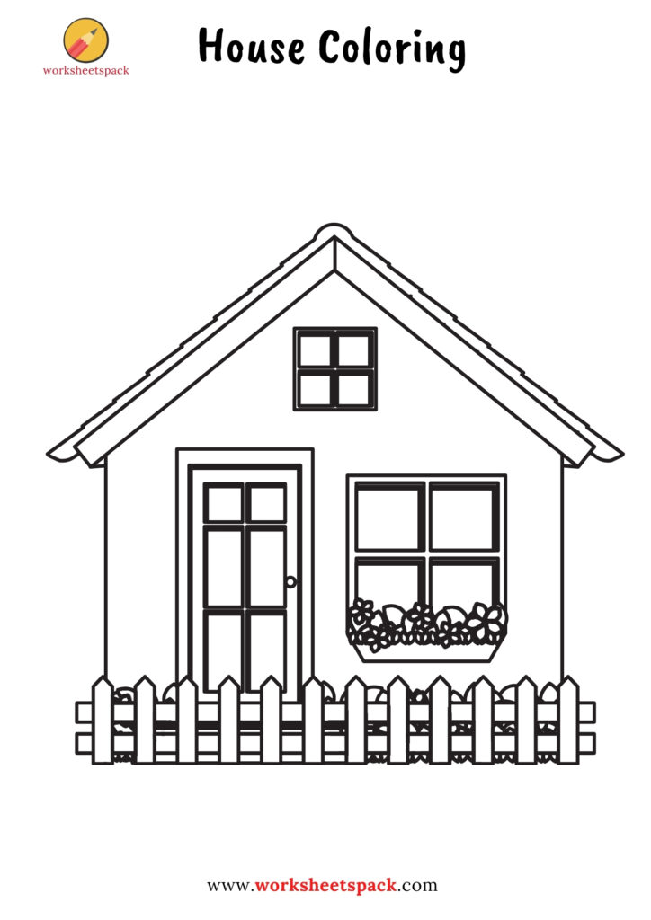 120+ House Coloring Pages for Home Lovers 30