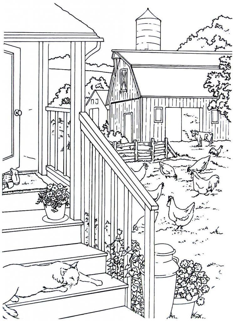 120+ House Coloring Pages for Home Lovers 34