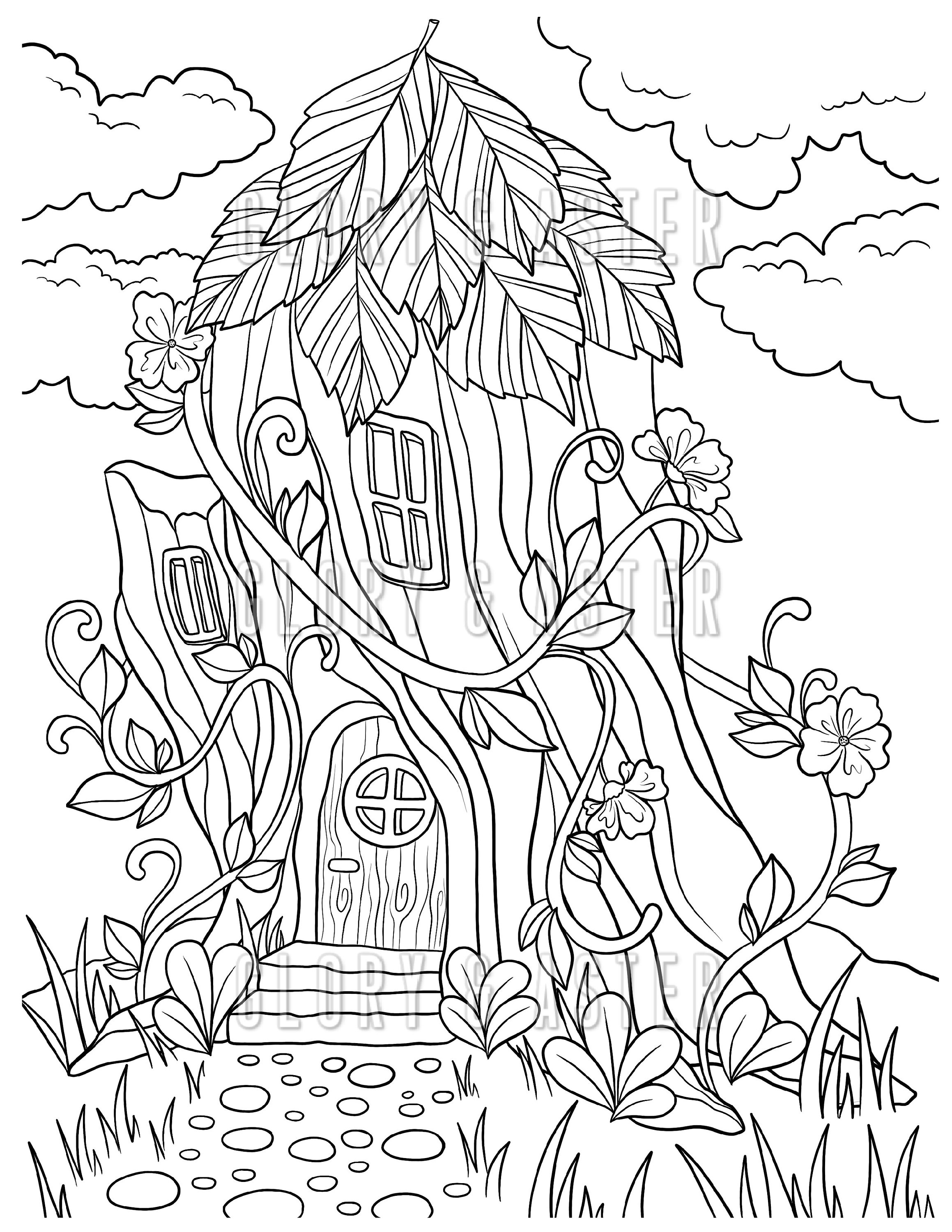 120+ House Coloring Pages for Home Lovers 41