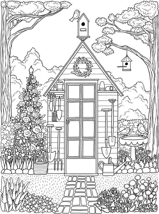 120+ House Coloring Pages for Home Lovers 53