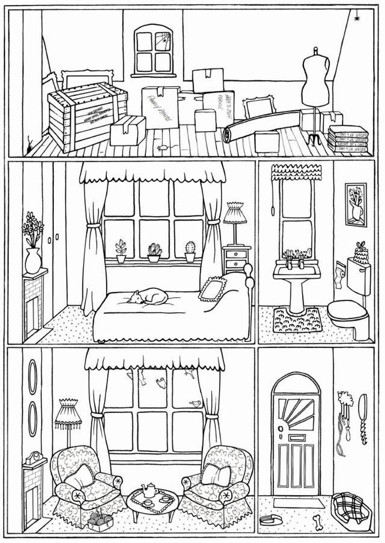 120+ House Coloring Pages for Home Lovers 54