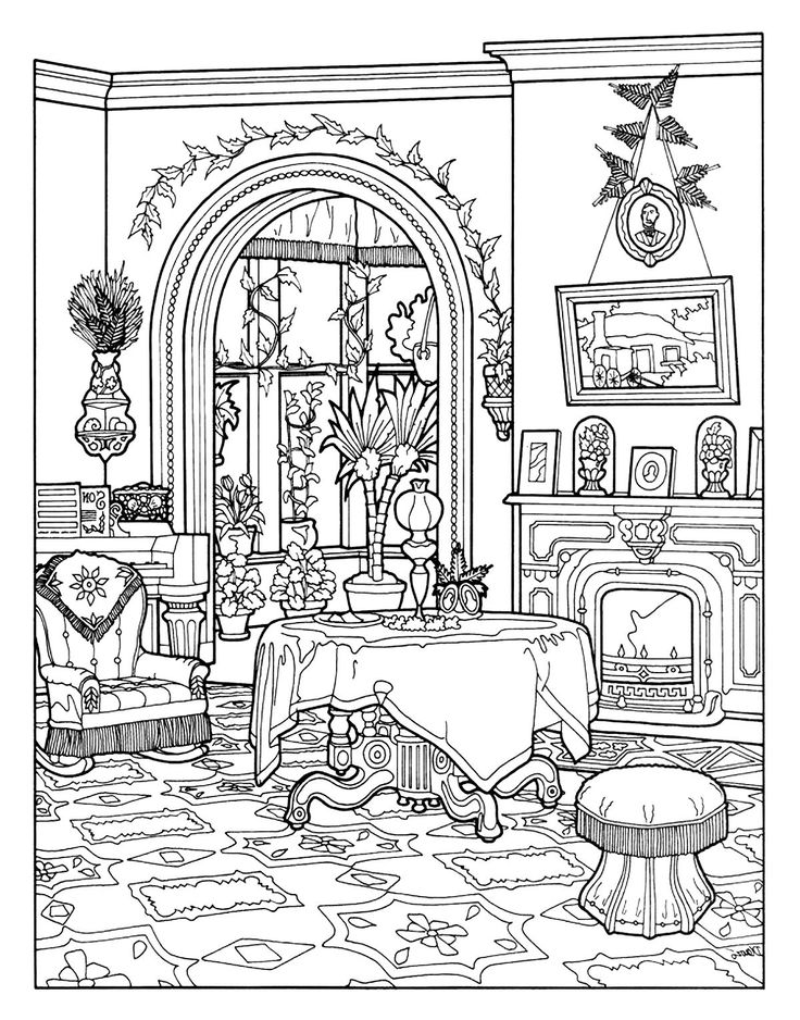 120+ House Coloring Pages for Home Lovers 63