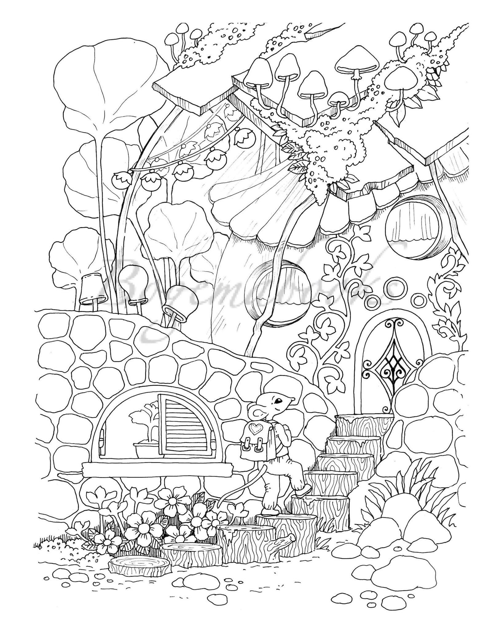 120+ House Coloring Pages for Home Lovers 68